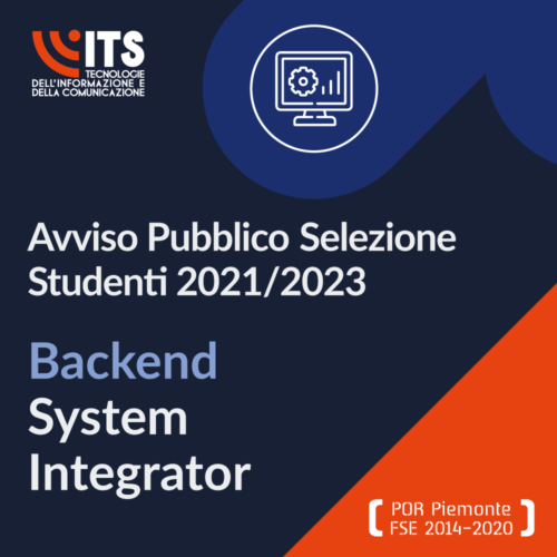 Avviso Pubblico di Selezione Studenti (b.f. 2021/2023) - Backend System Integrator