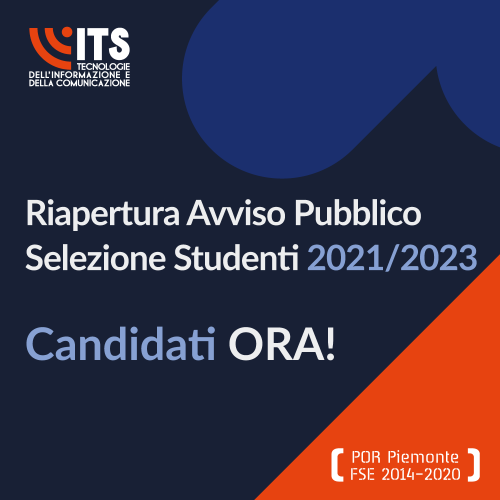 Riapertura Avviso Pubblico Selezione Studenti 2021/2023 - Candidati ORA!