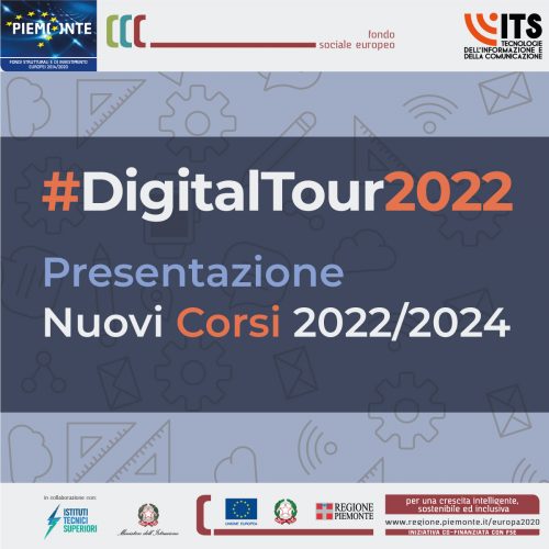 #DigitalTour2022 - Martedì 14/06 | Ore 15:00 - Nuovi corsi 2022/2024