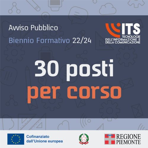 30 posti per corso 2022/2024