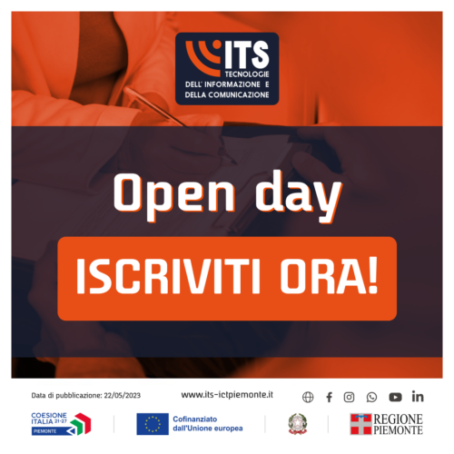 1° Open Day – Mercoledì 31/05 ore 16