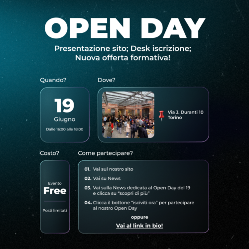 Open day 19 Giugno