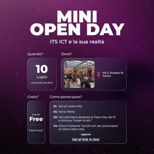 Open day 10 Luglio