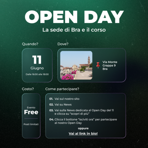Open day Bra 11 Giugno